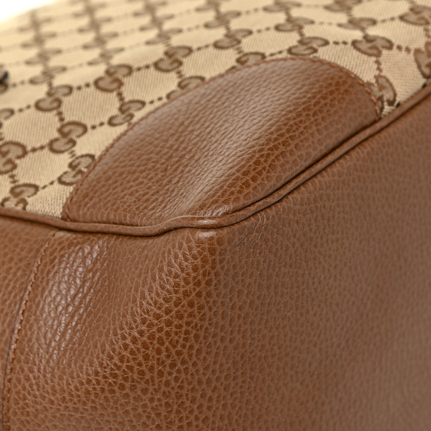 Gucci Monogram Medium Bree Zippered Tote Beige Tabacco 8 of 13