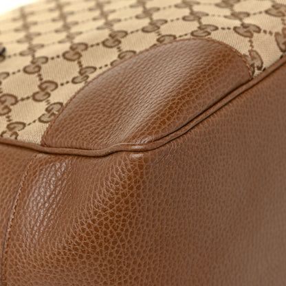 Gucci Monogram Medium Bree Zippered Tote Beige Tabacco 8 of 13