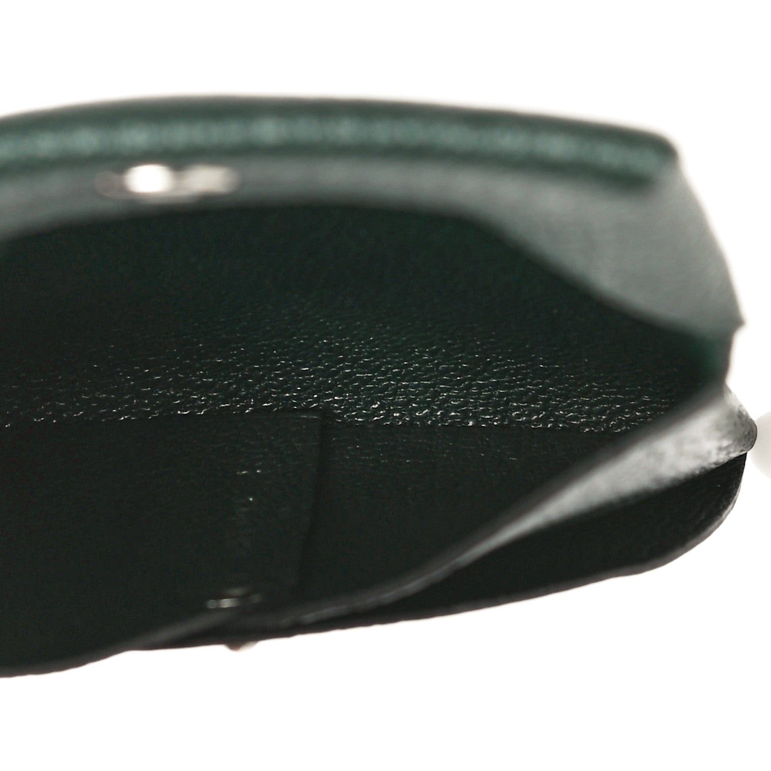 Hermes Chevre Mysore Bastia Coin Purse Vert Titien 6 of 12