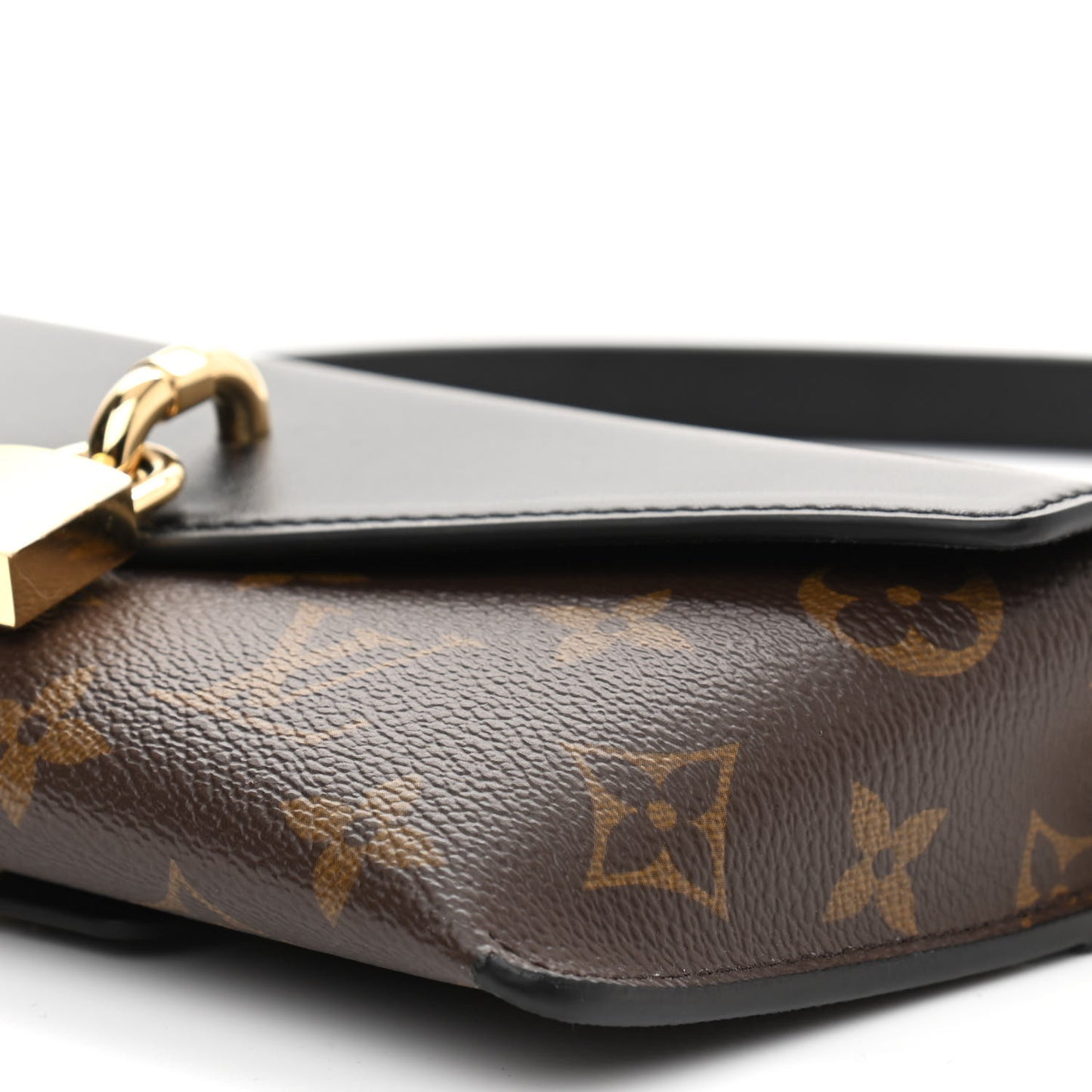 Monogram Padlock On Strap Black