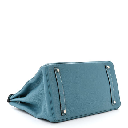 Hermes Togo Birkin 35 Blue Jean 4 of 10