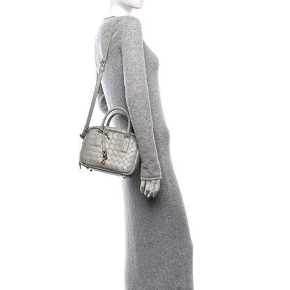 Bottega Veneta Lambskin Intrecciato Small Getaway Agate Grey 2 of 9