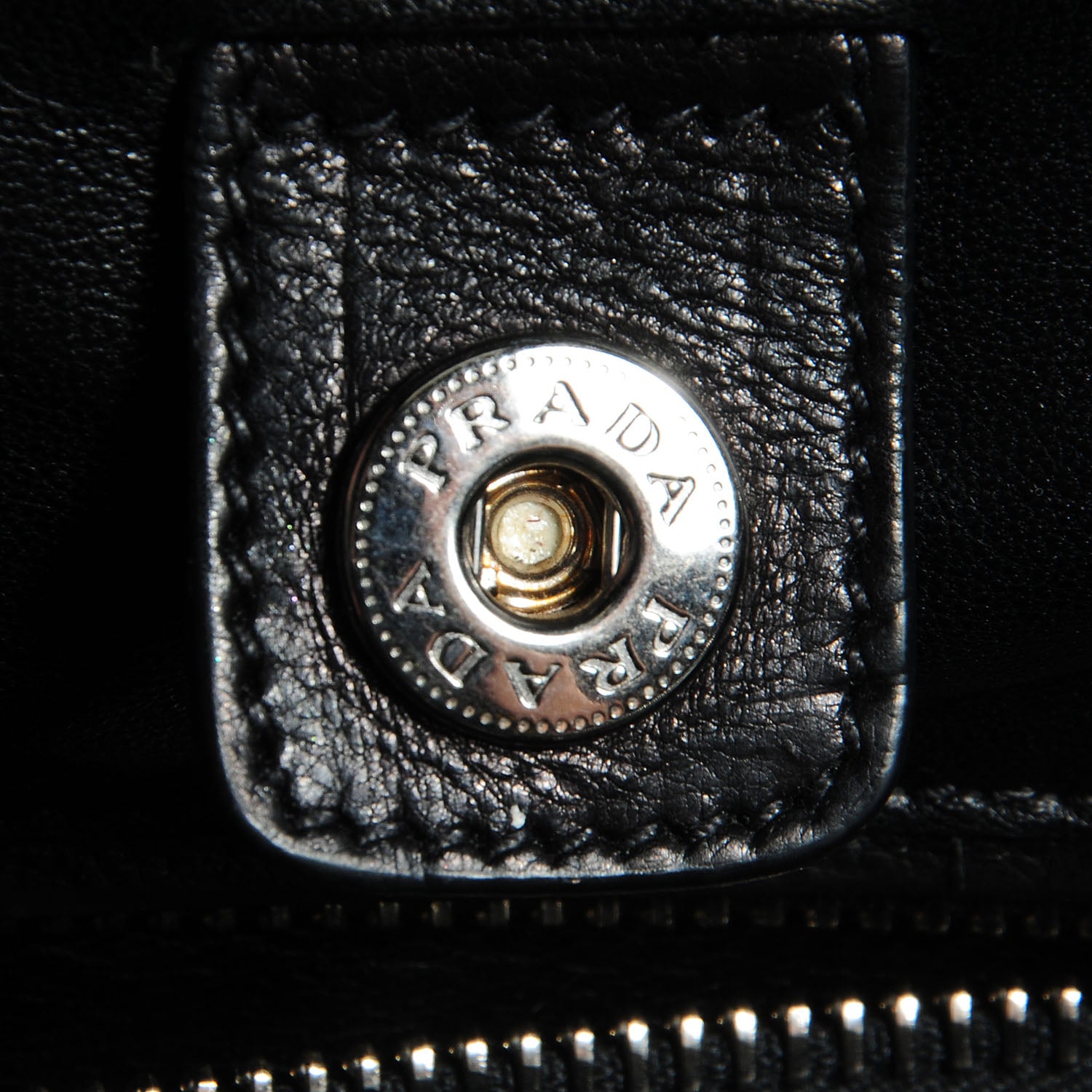 Prada Glace Calf Twin Pocket Tote Nero Black 12 of 14
