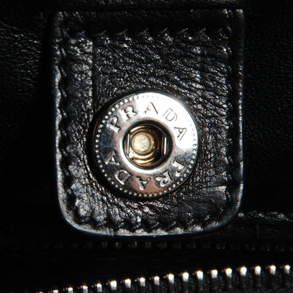 Prada Glace Calf Twin Pocket Tote Nero Black 12 of 14