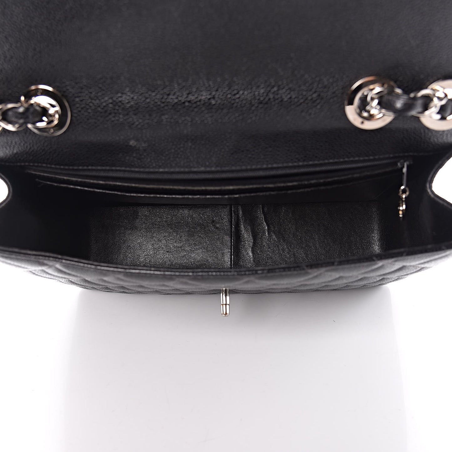 Caviar Quilted Jumbo Single Flap Black