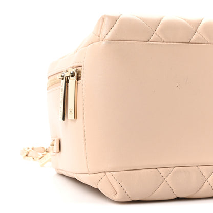 Chanel Lambskin Quilted Medium Trendy CC Bowling Bag Beige 9 of 10