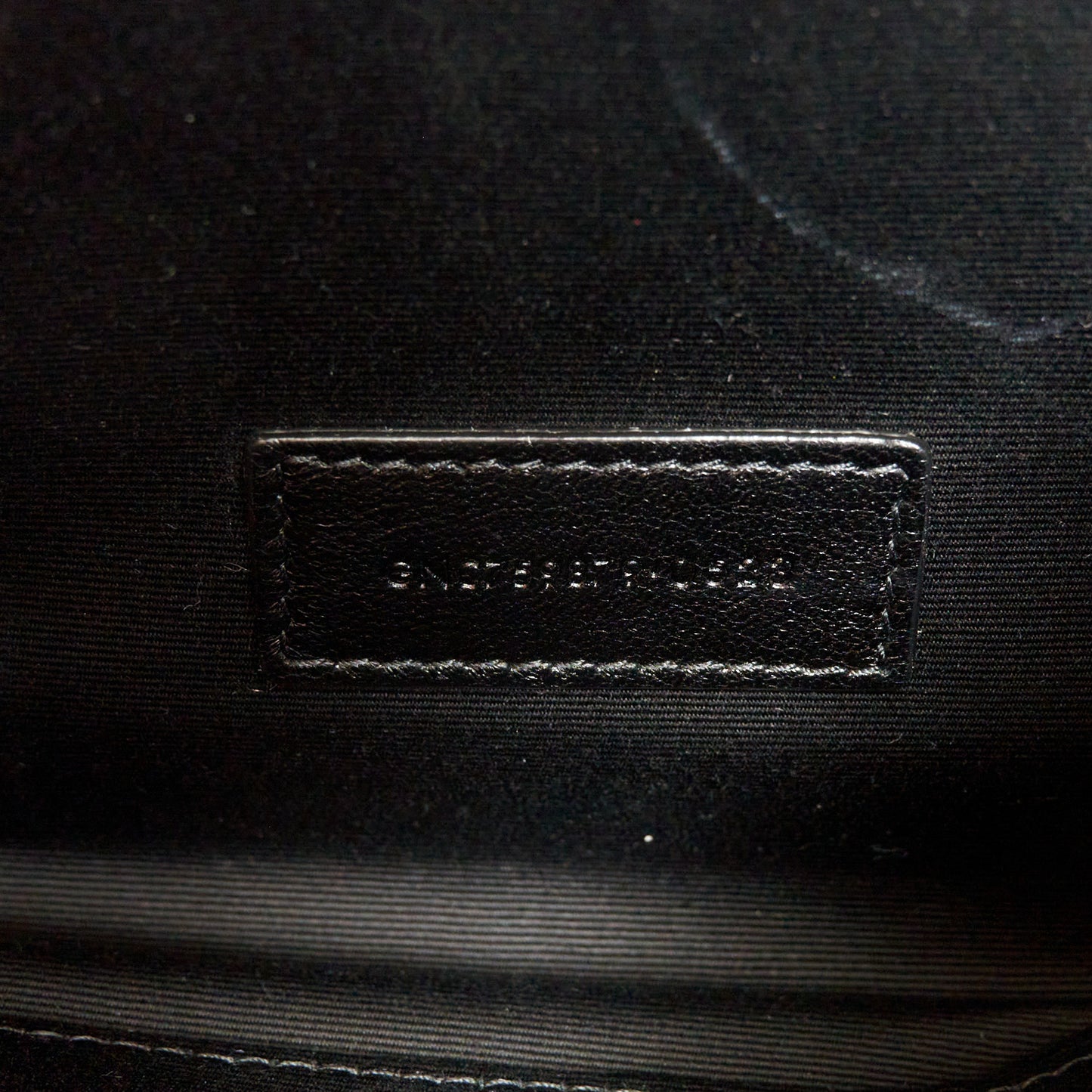 Lambskin Carre Quilted Cassandre Pouch Clutch Black