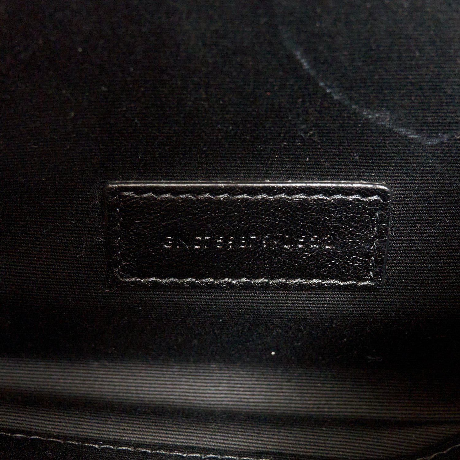 Saint Laurent Lambskin Carre Quilted Cassandre Pouch Clutch Black 7 of 9