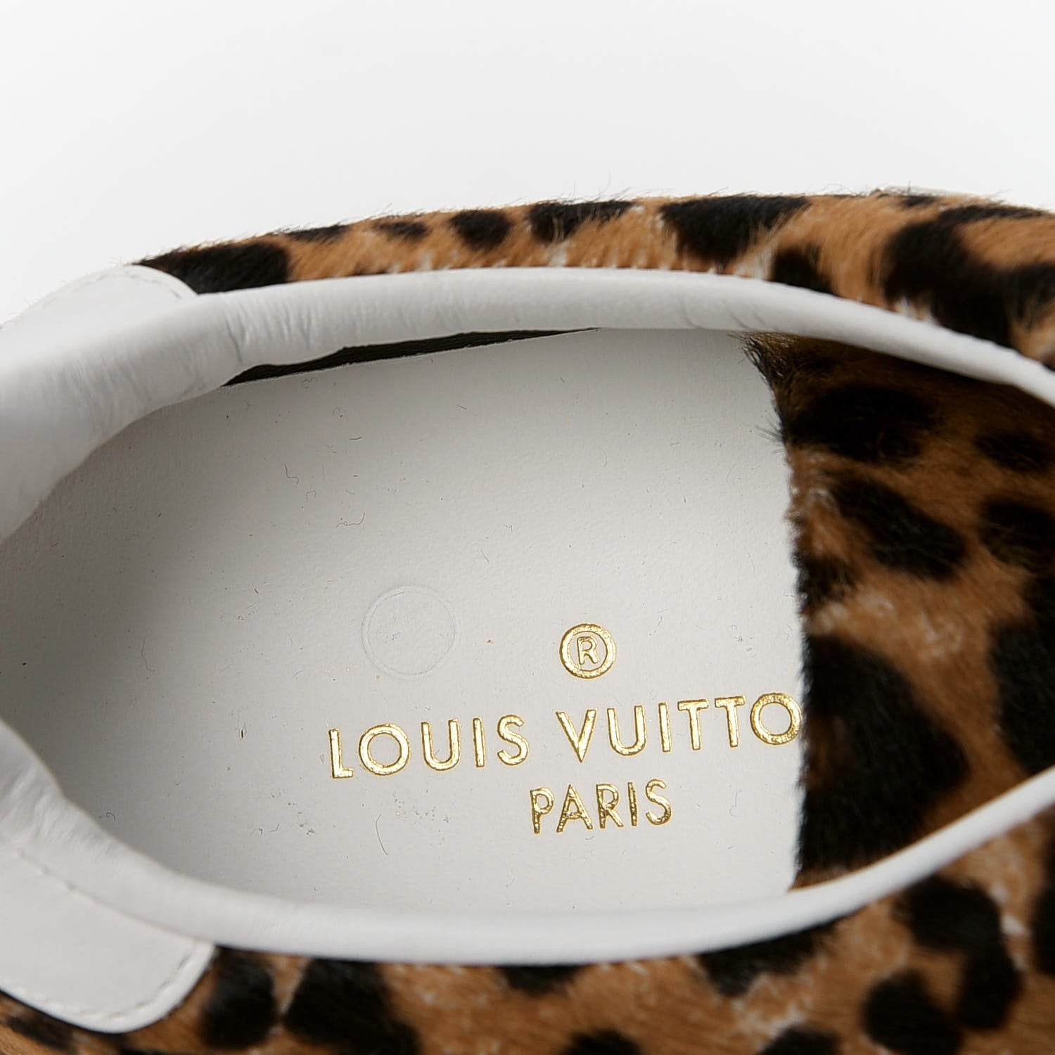 Louis Vuitton Calfskin Pony Hair Leopard Monogram Frontrow Sneakers 35 5 of 5