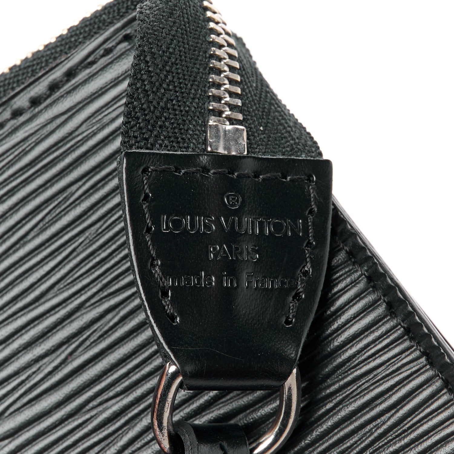 Louis Vuitton Epi Pochette Accessories 21 Black 7 of 10