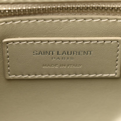 Saint Laurent Calfskin Shearling Monogram Medium Niki Chain Satchel Grey 6 of 10