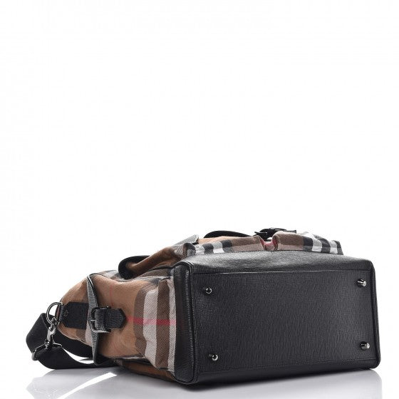 Bridle Calfskin House Check Tote Black