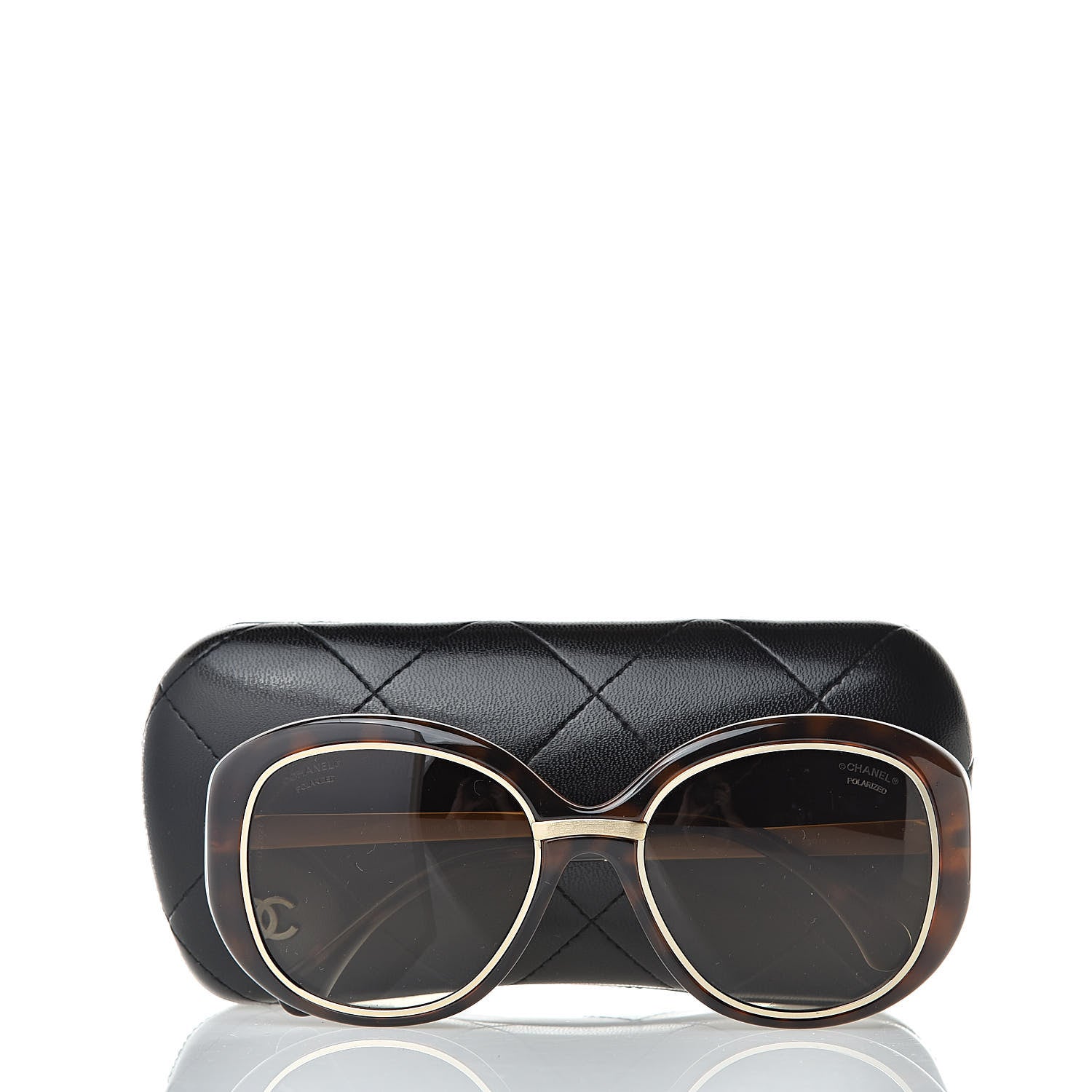 Chanel Polarized Sunglasses 6045-T Tortoise 8 of 8