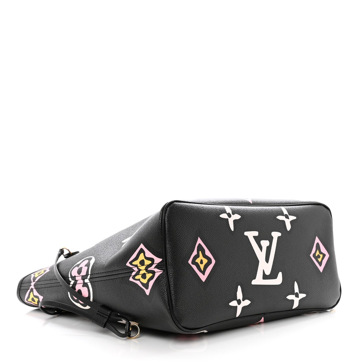 Monogram Giant Wild at Heart Neverfull MM Black
