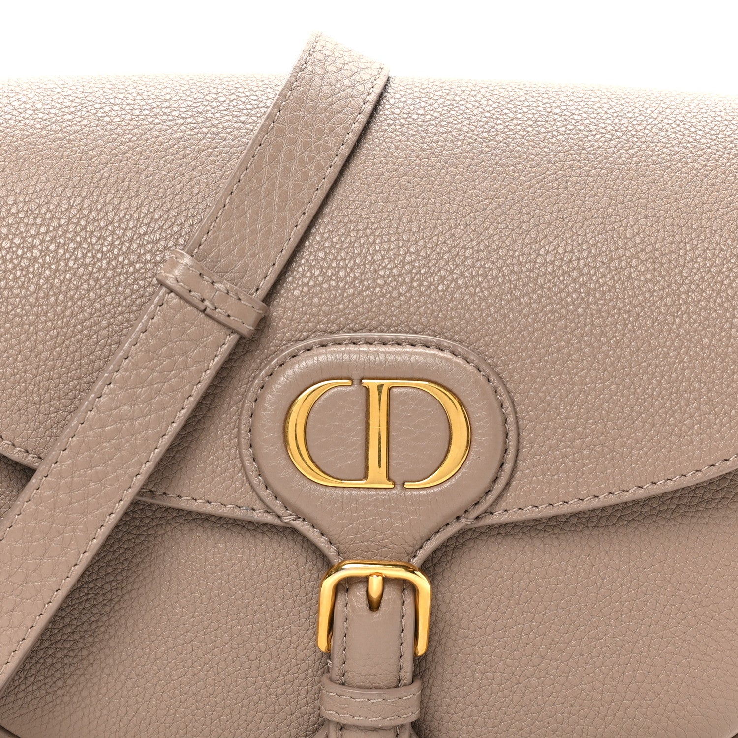 Christian Dior Grained Calfskin Medium Bobby Flap Warm Taupe 8 of 10