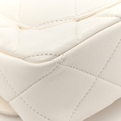 Chanel Lambskin Plexiglass Quilted Coco Love Flap White 12 of 12