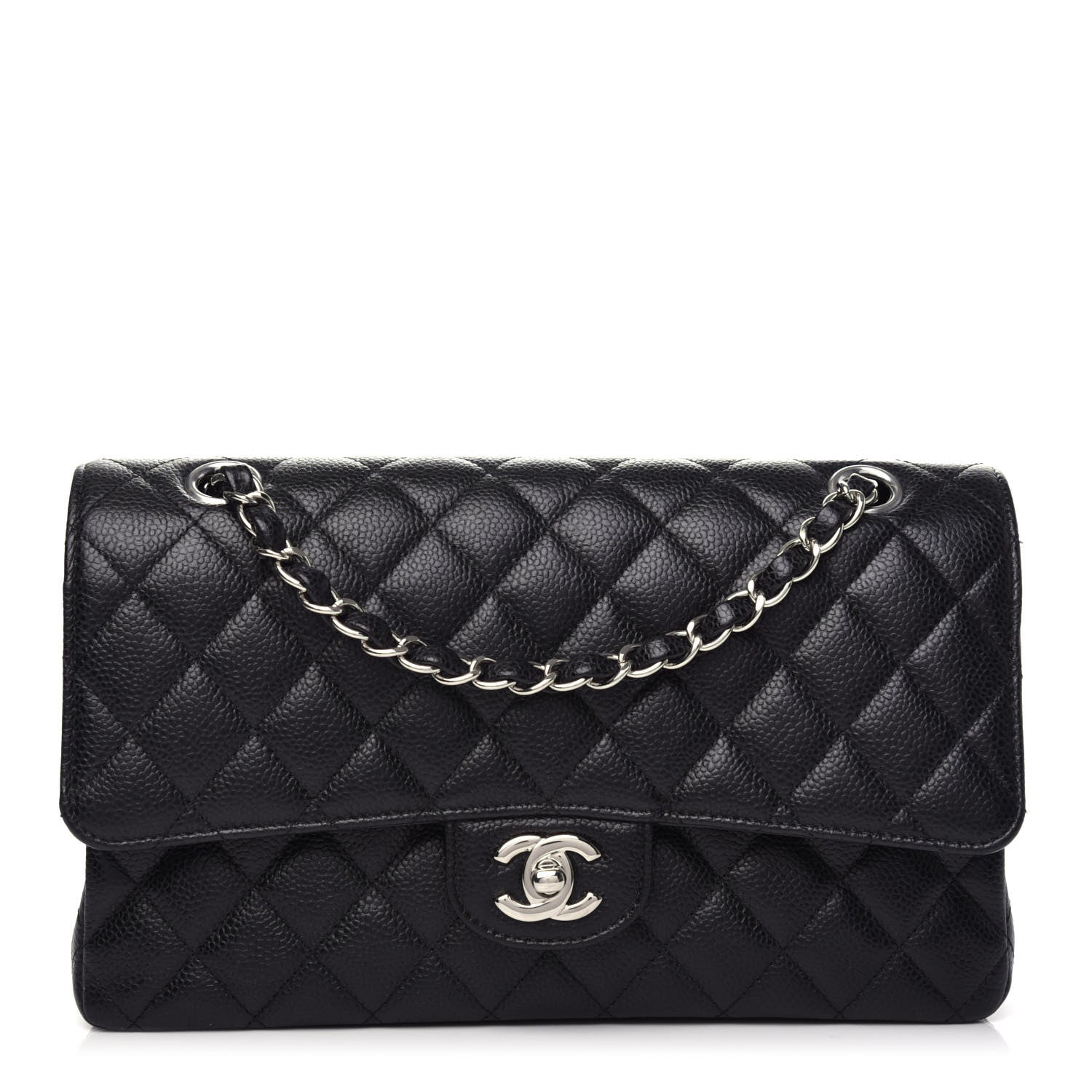 Chanel Caviar Quilted Medium Double Flap Black 1 of 9