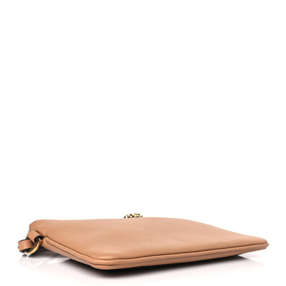 Versace Grained Calfskin La Medusa Pouch Beige 4 of 8
