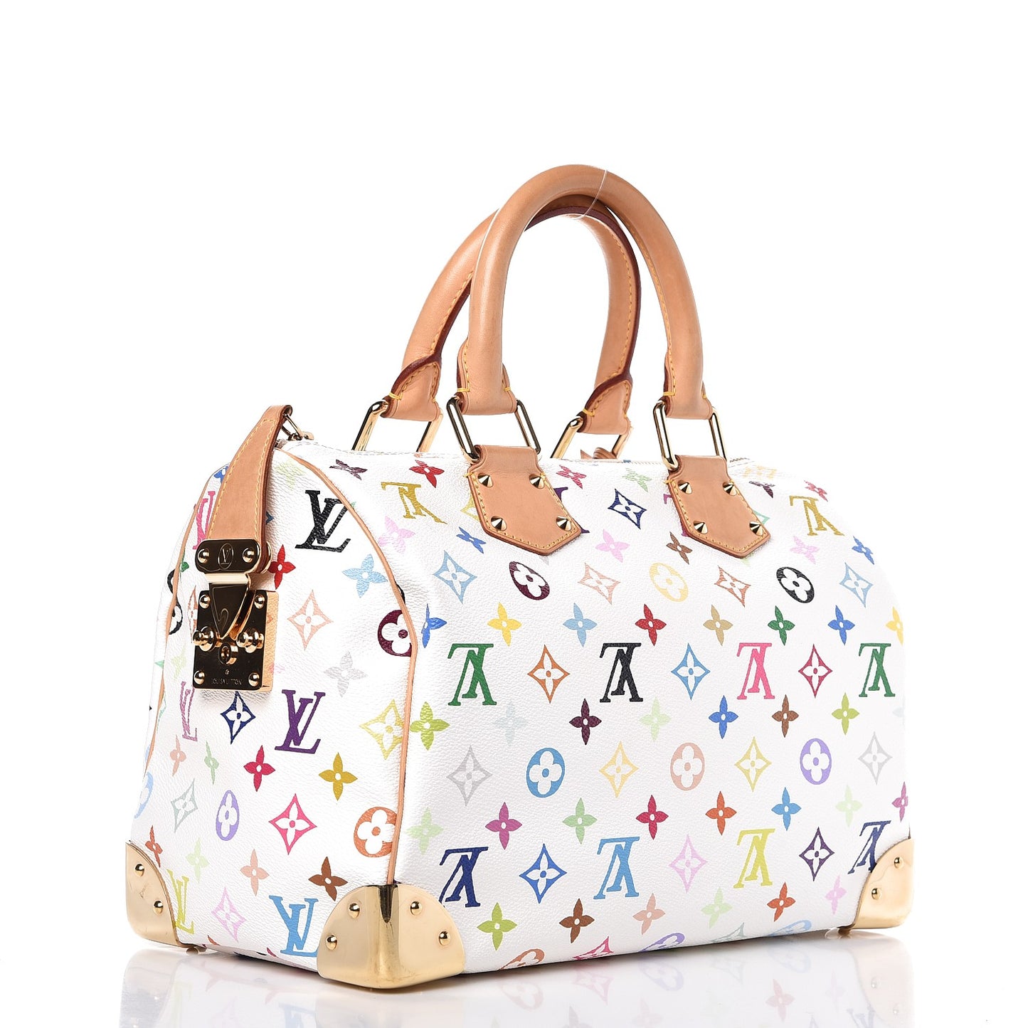 Monogram Multicolor Speedy 30 White