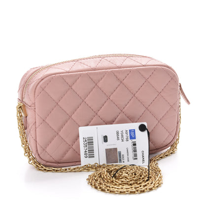 Chanel Aged Calfskin Quilted Mini Reissue Camera Case Pink 3 of 10