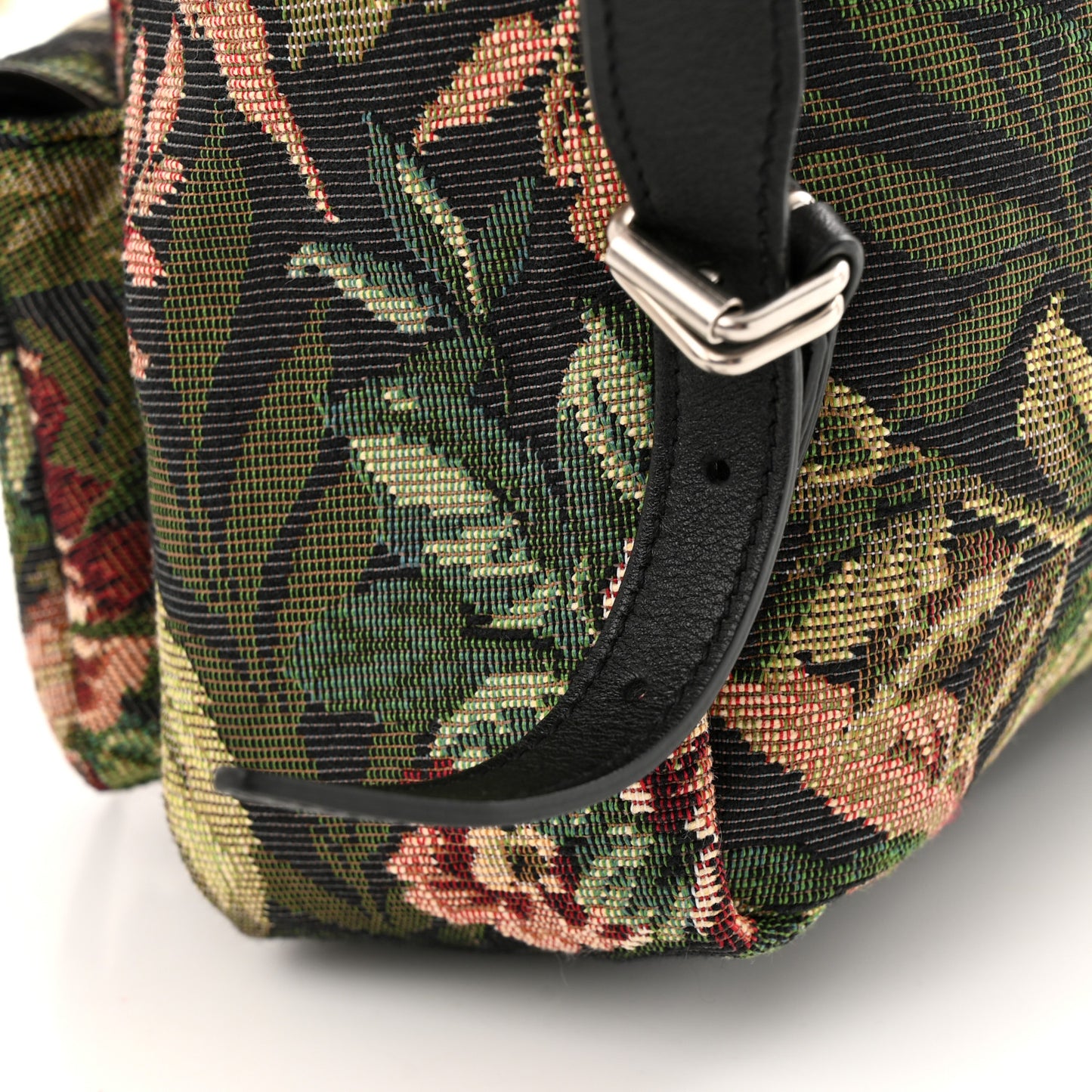 Canvas Floral Print Festival Backpack Black