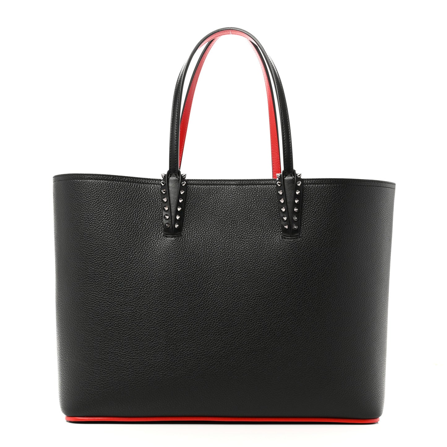 Calfskin Spikes East West Cabata Tote Black