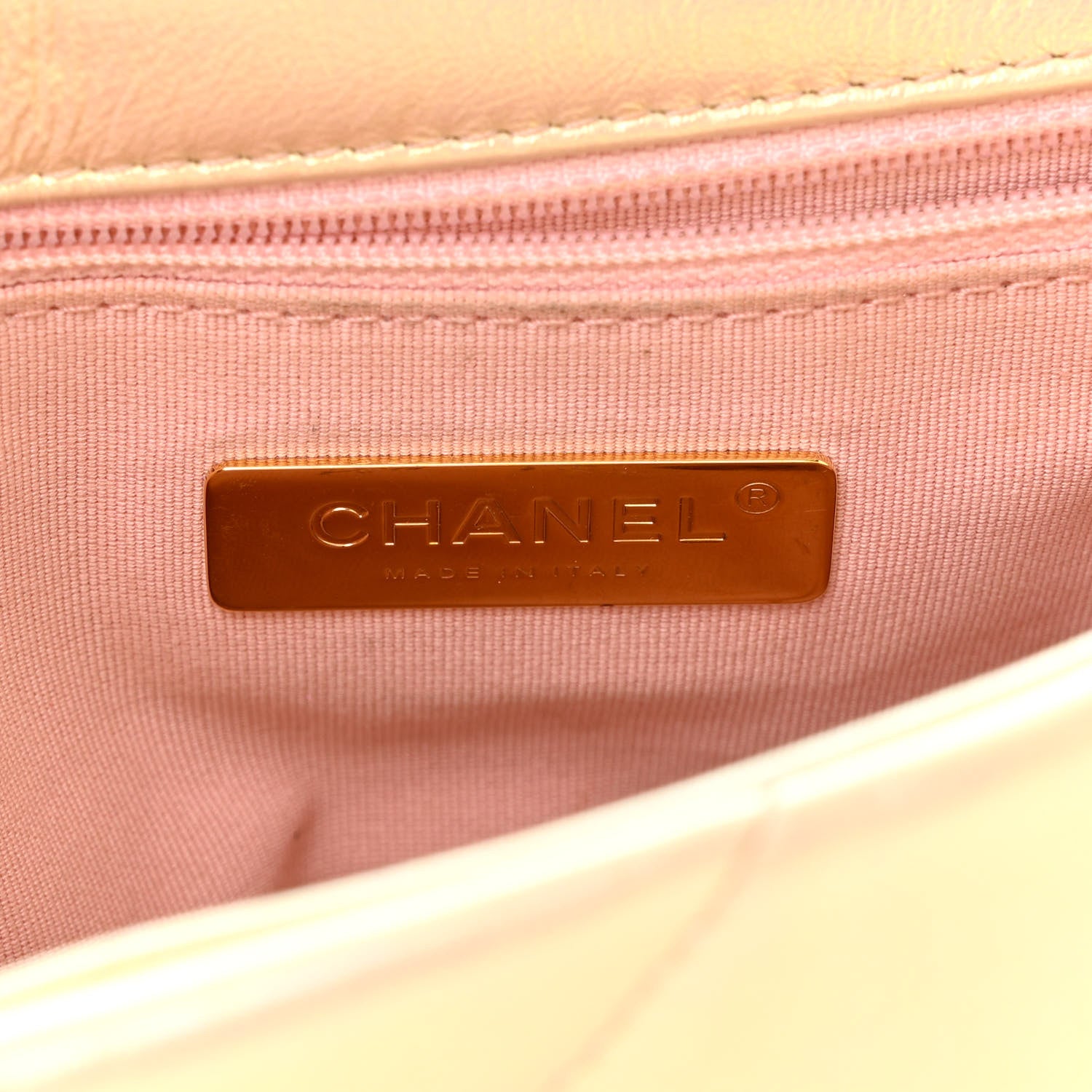 Chanel Iridescent Lambskin Quilted Medium Chanel 19 Flap Pink 6 of 11