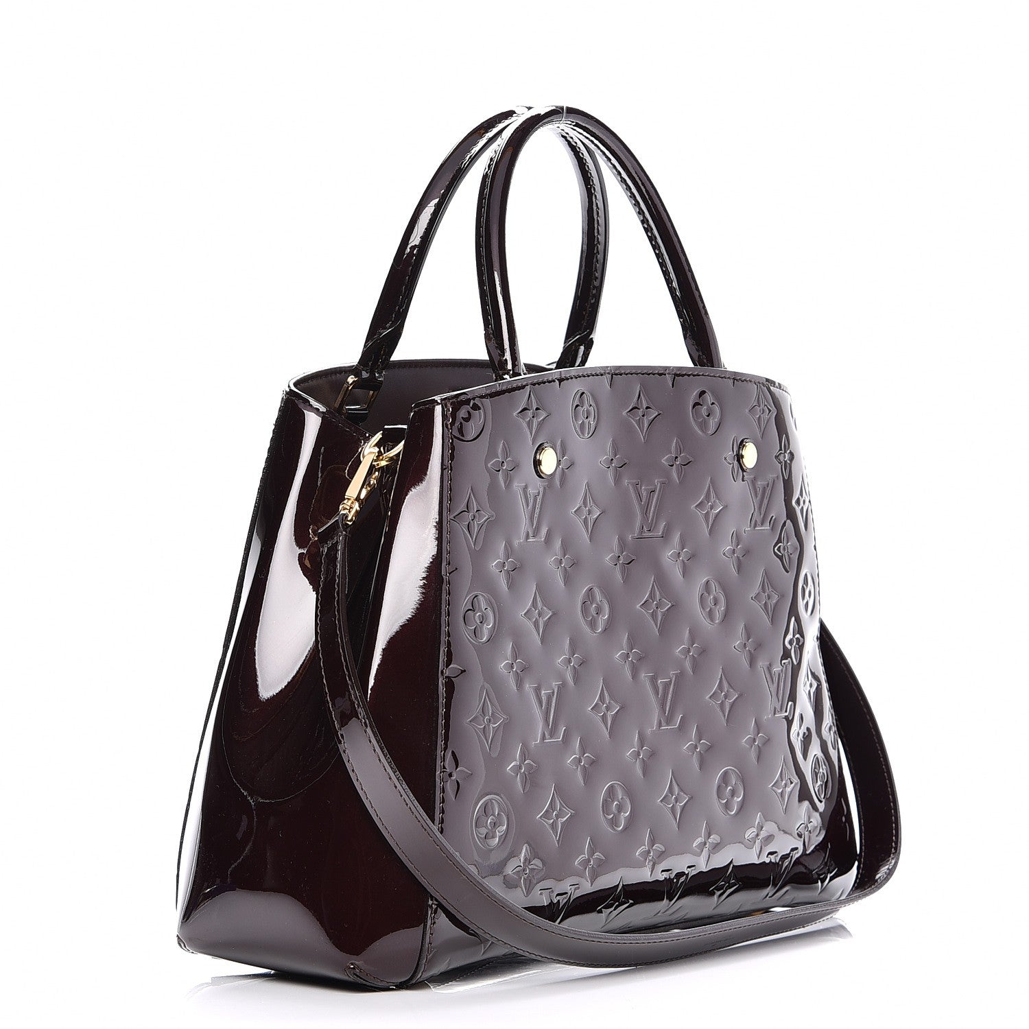 Louis Vuitton Vernis Montaigne MM Amarante 4 of 8