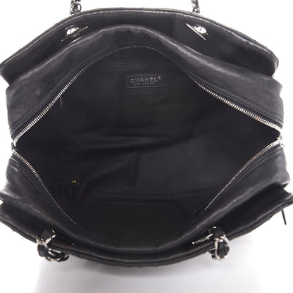 Chanel Calfskin Large Diamond Stitch Tote Black 5 of 11