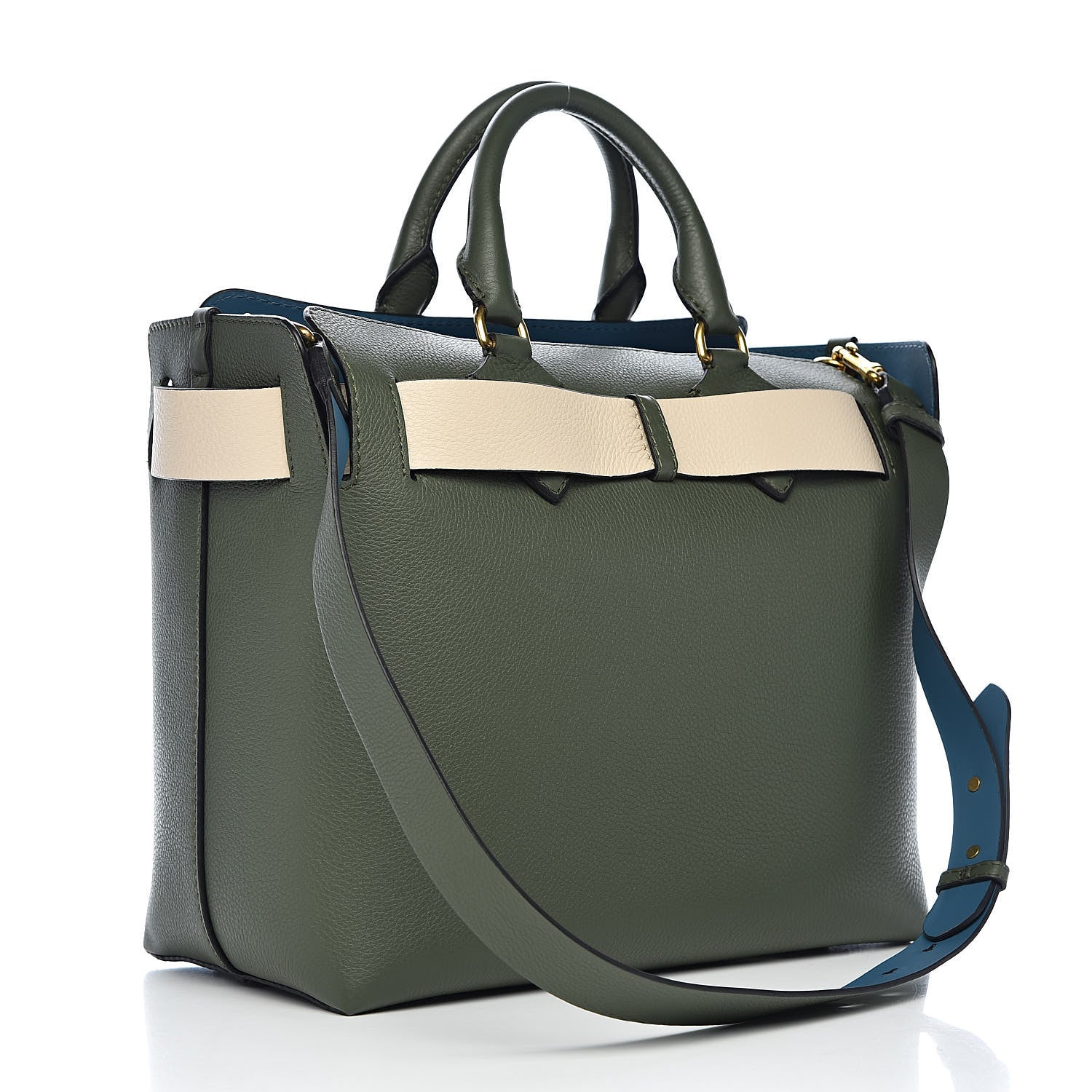 Burberry Soft Grain Calfskin Medium Belt Bag Sage Green 3 of 10