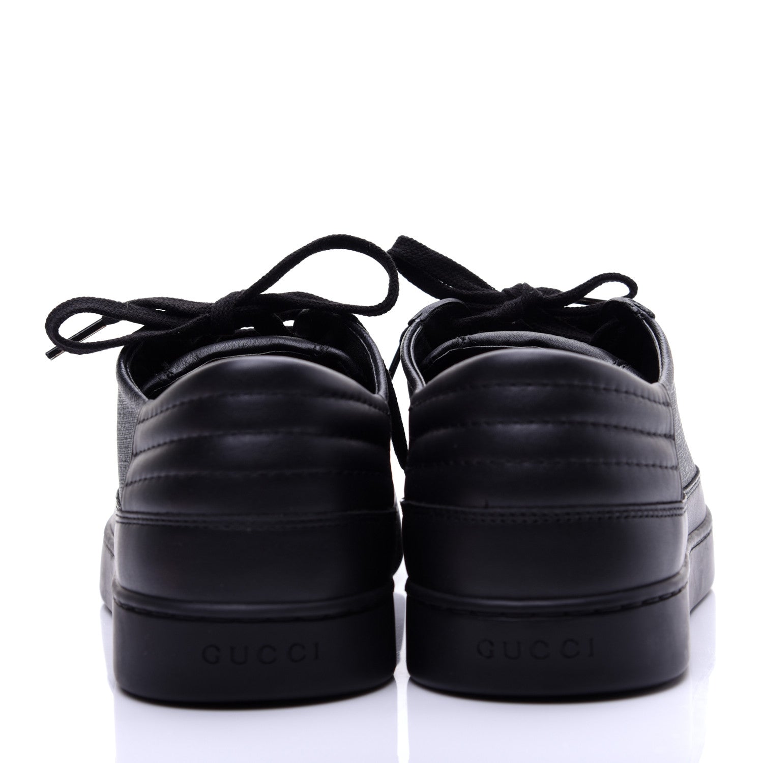 Gucci GG Supreme Monogram Mens Low Top Sneakers 9.5 Black 4 of 13