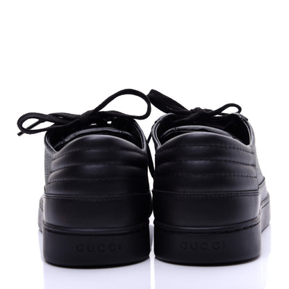 Gucci GG Supreme Monogram Mens Low Top Sneakers 9.5 Black 4 of 13