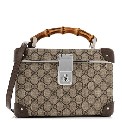 Gucci GG Supreme Monogram Globe-Trotter Beauty Case Brown 1 of 12