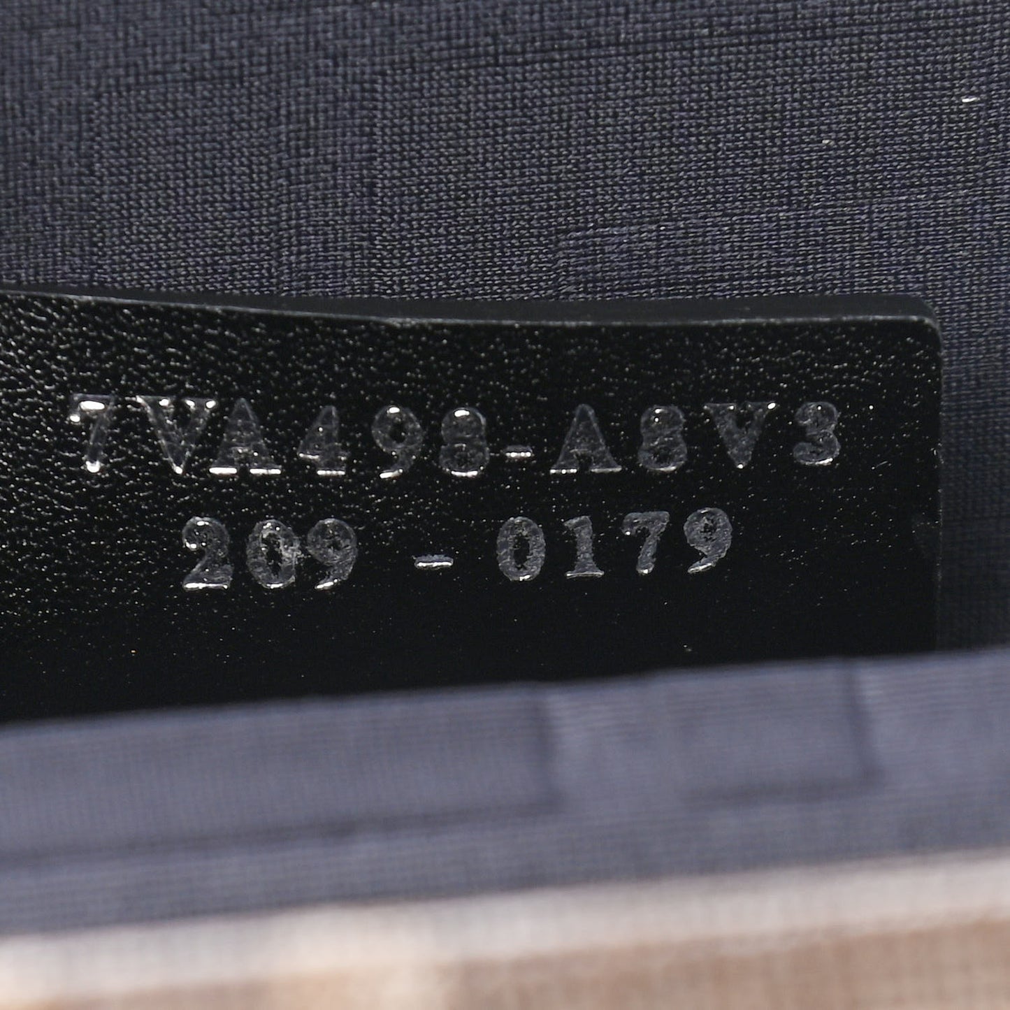 Shiny Glazed Fabric Vachetta FF 1974 Medium Baguette Trunk Mogano Panna Cuoio