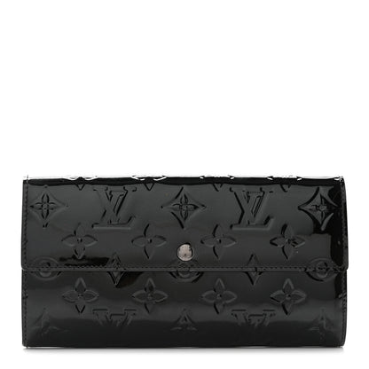 Louis Vuitton Vernis Sarah Wallet Black 1 of 13