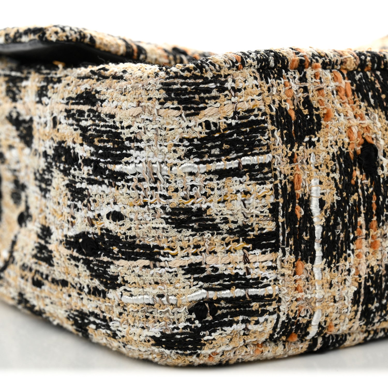 Chanel Tweed Mixed Fibers Leopard Print Small Souplissimo Maxi