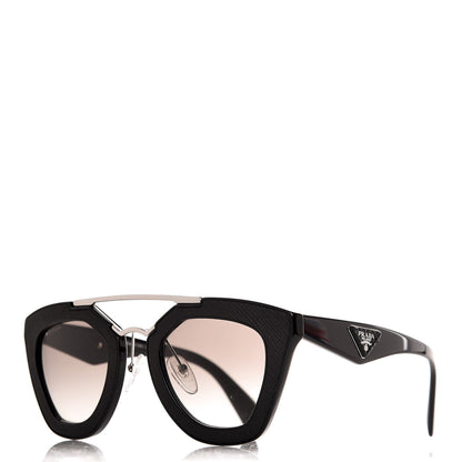 Prada Saffiano Cinema Sunglasses SPR 14S Black 1 of 9