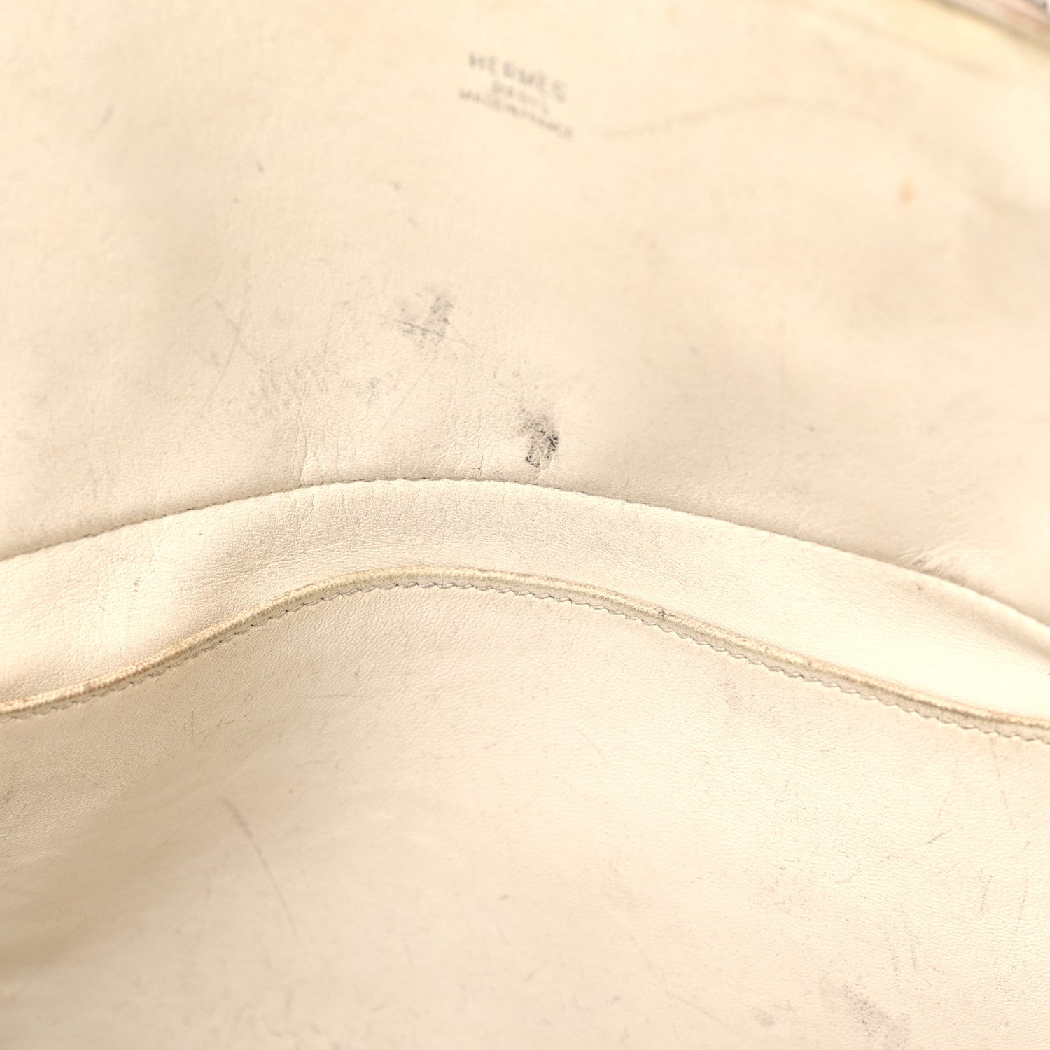 Hermes Taurillon Clemence Bolide 35 White 11 of 28