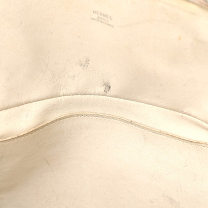 Hermes Taurillon Clemence Bolide 35 White 11 of 28