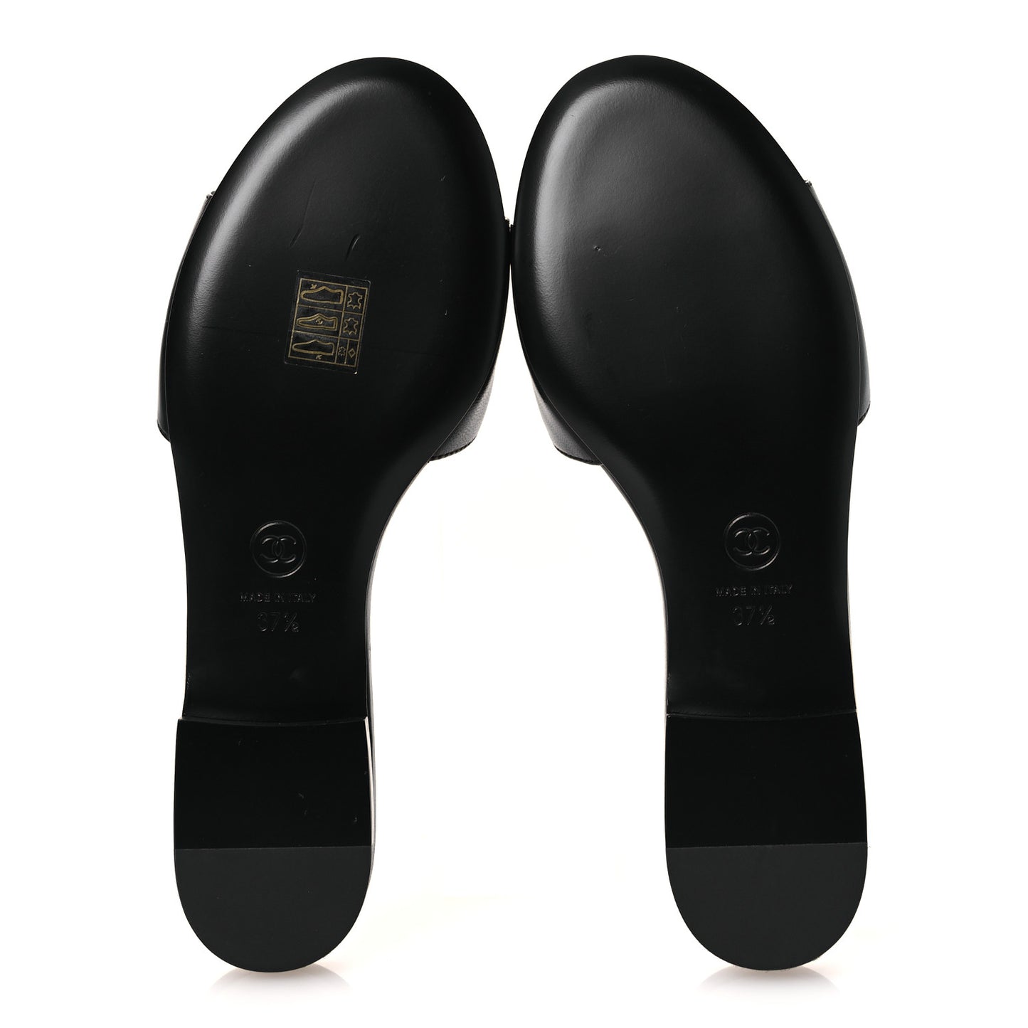 Lambskin Camellia Sandal Mules 37.5 Black
