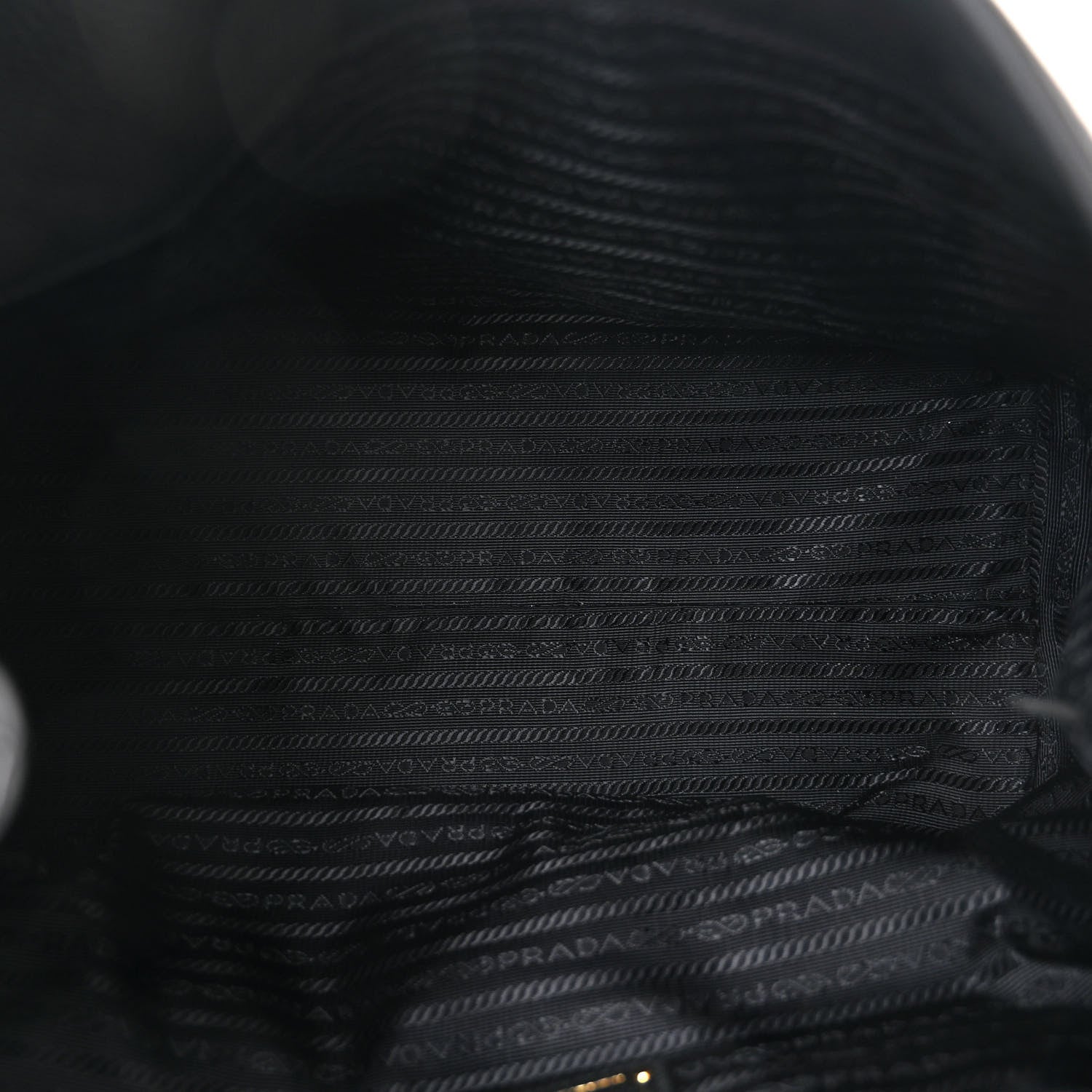 Prada Vitello Phenix Embossed Logo Hobo Black 5 of 12