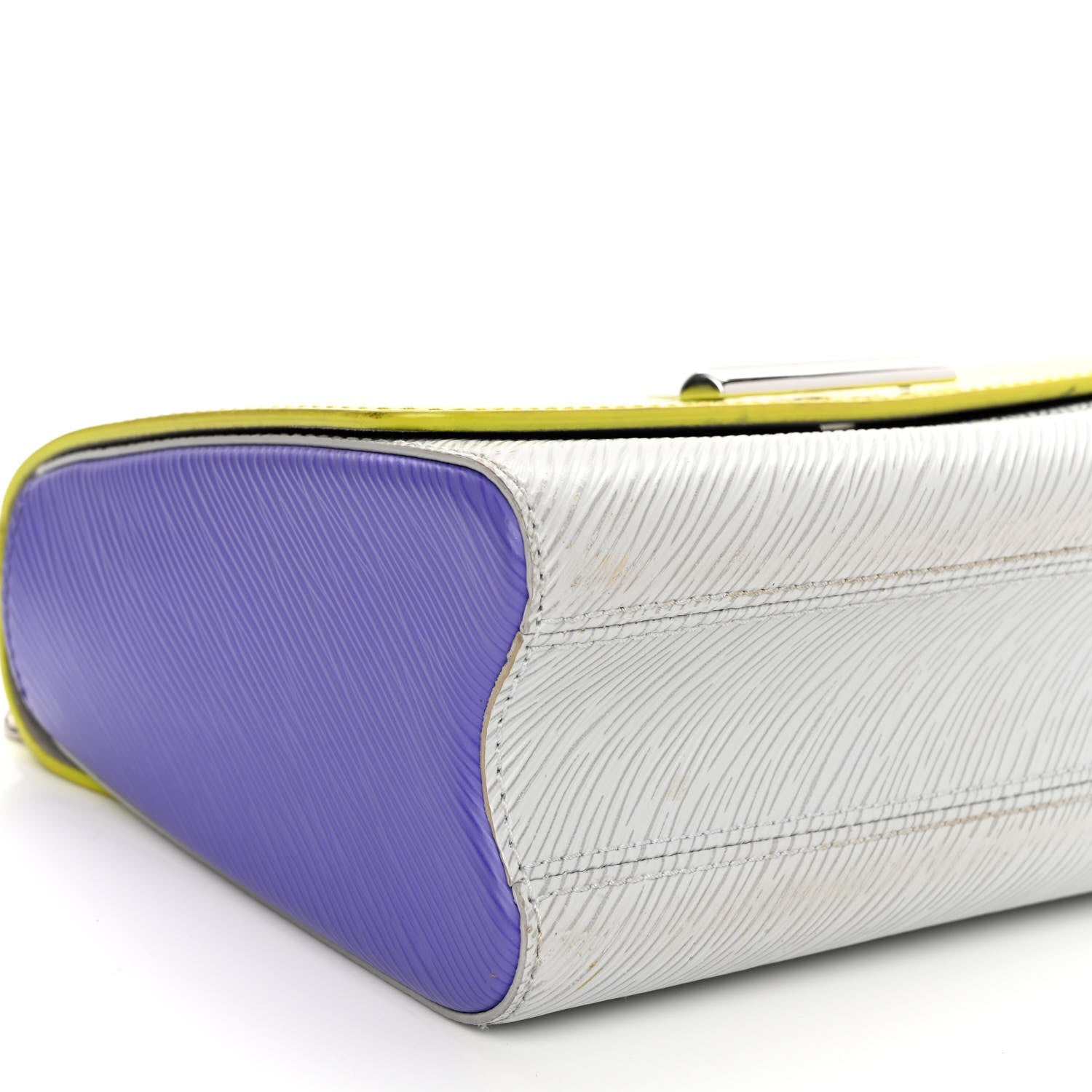 Louis Vuitton Epi Twist Shoulder Bag MM Purple Yellow Grey 8 of 14