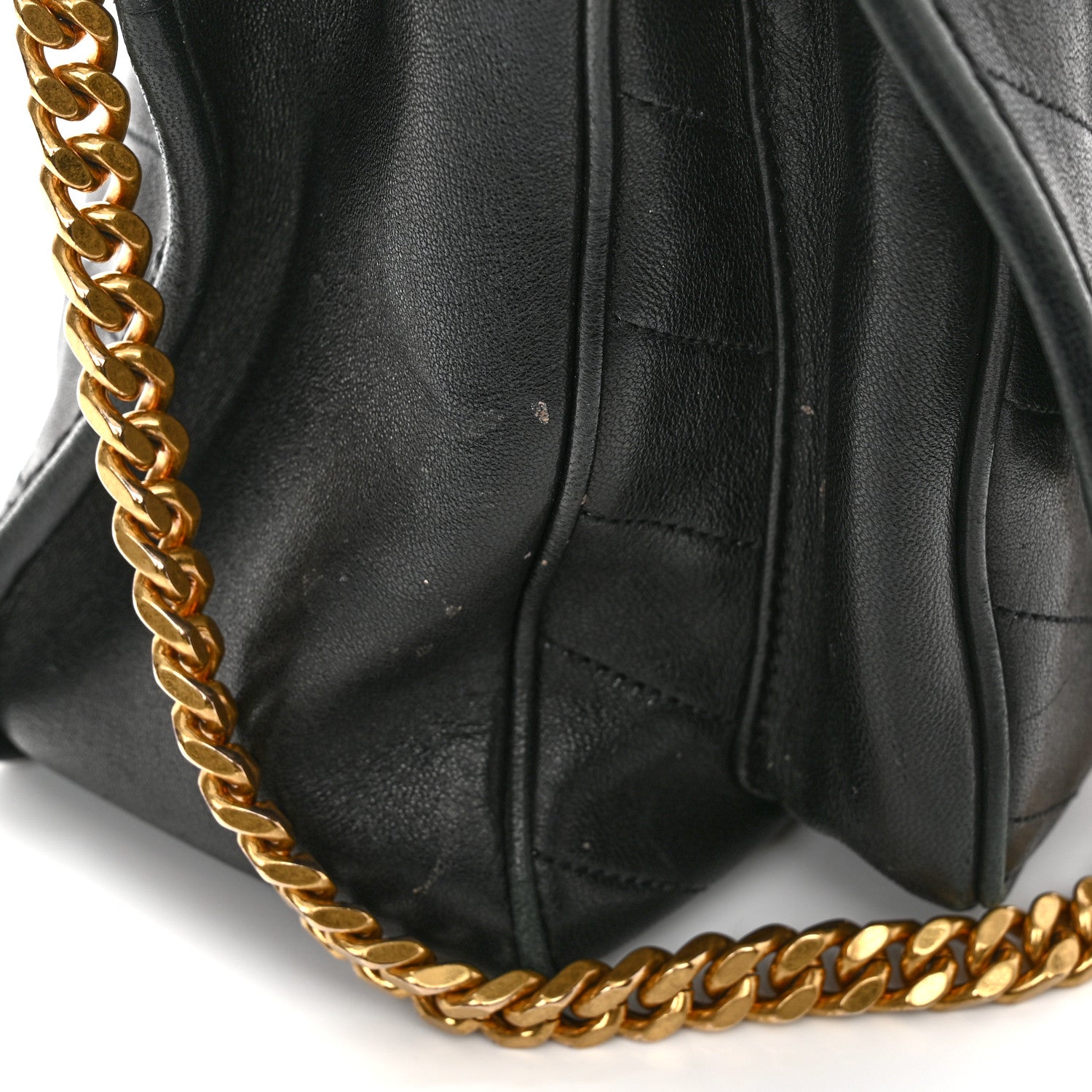 Saint Laurent Lambskin Matelasse Monogram Medium Niki Chain Satchel Black 12 of 15