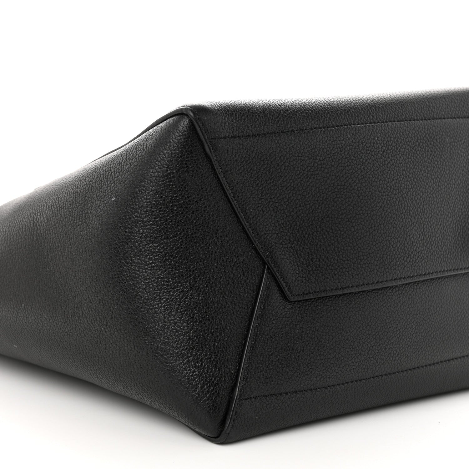 Celine Soft Grained Calfskin Sangle Bucket Bag Black 9 of 14