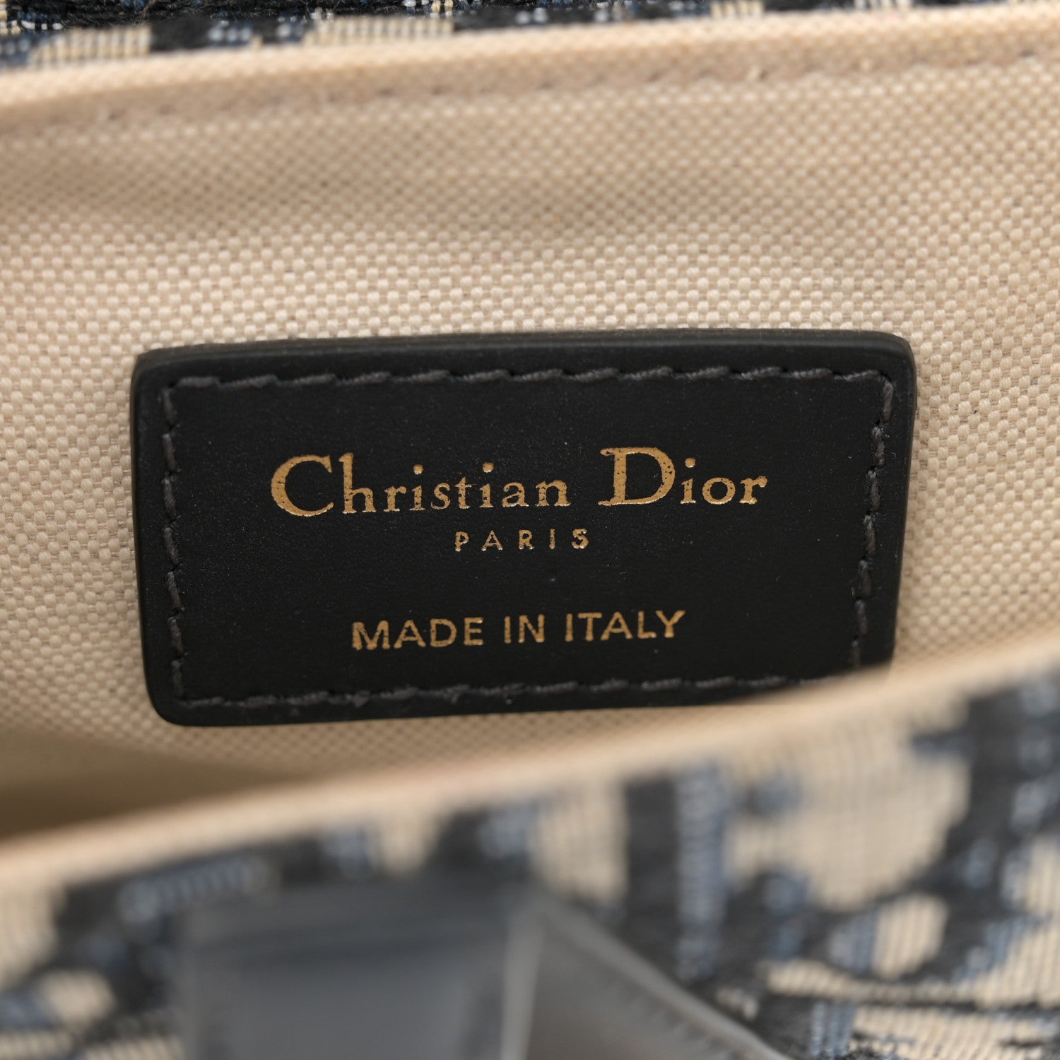 Christian Dior Oblique Mini Saddle Bag Blue 6 of 10