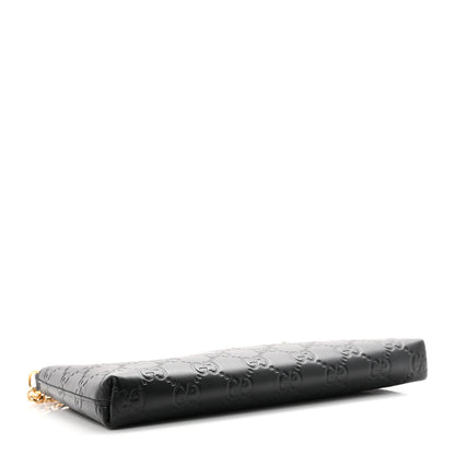 Gucci Guccissima Signature Wrist Wallet Black 4 of 10