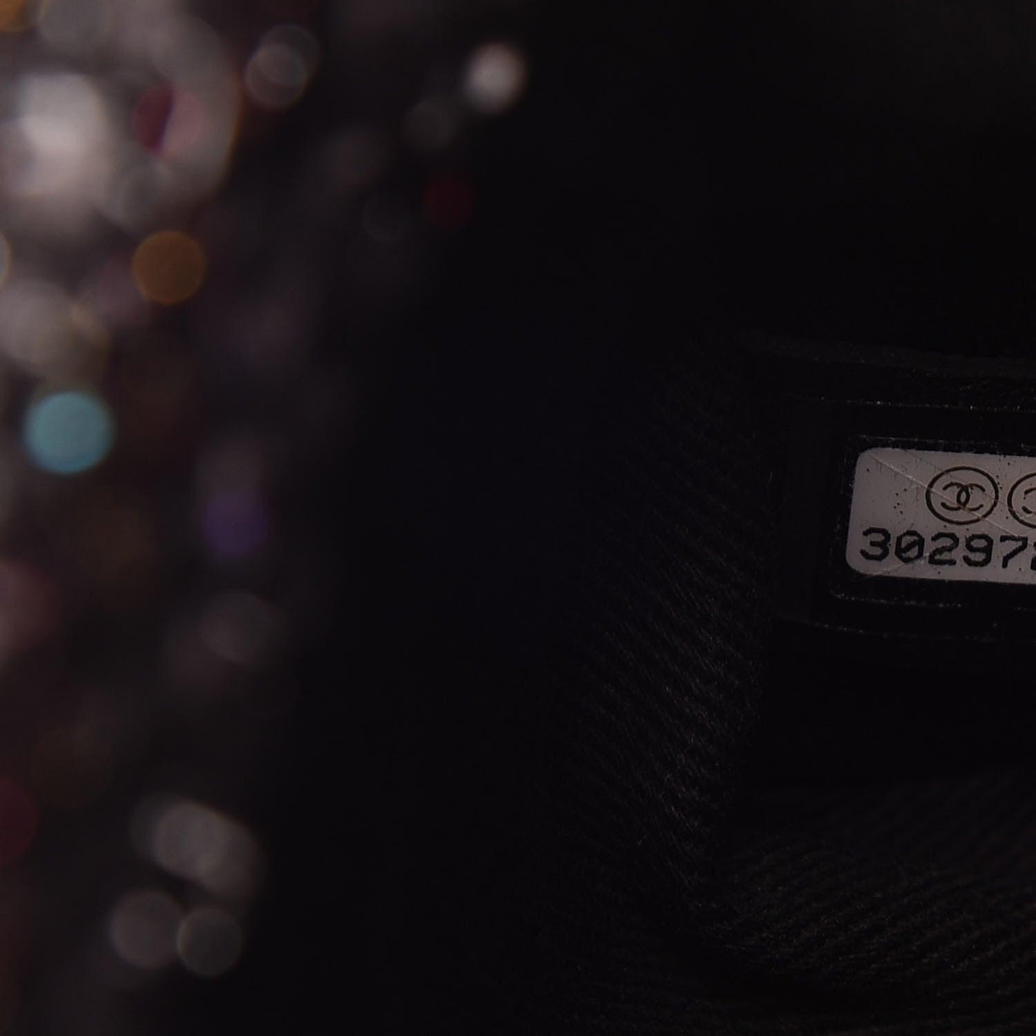 Chanel Tweed Sequin Mini Coco Handle Flap Black 9 of 10
