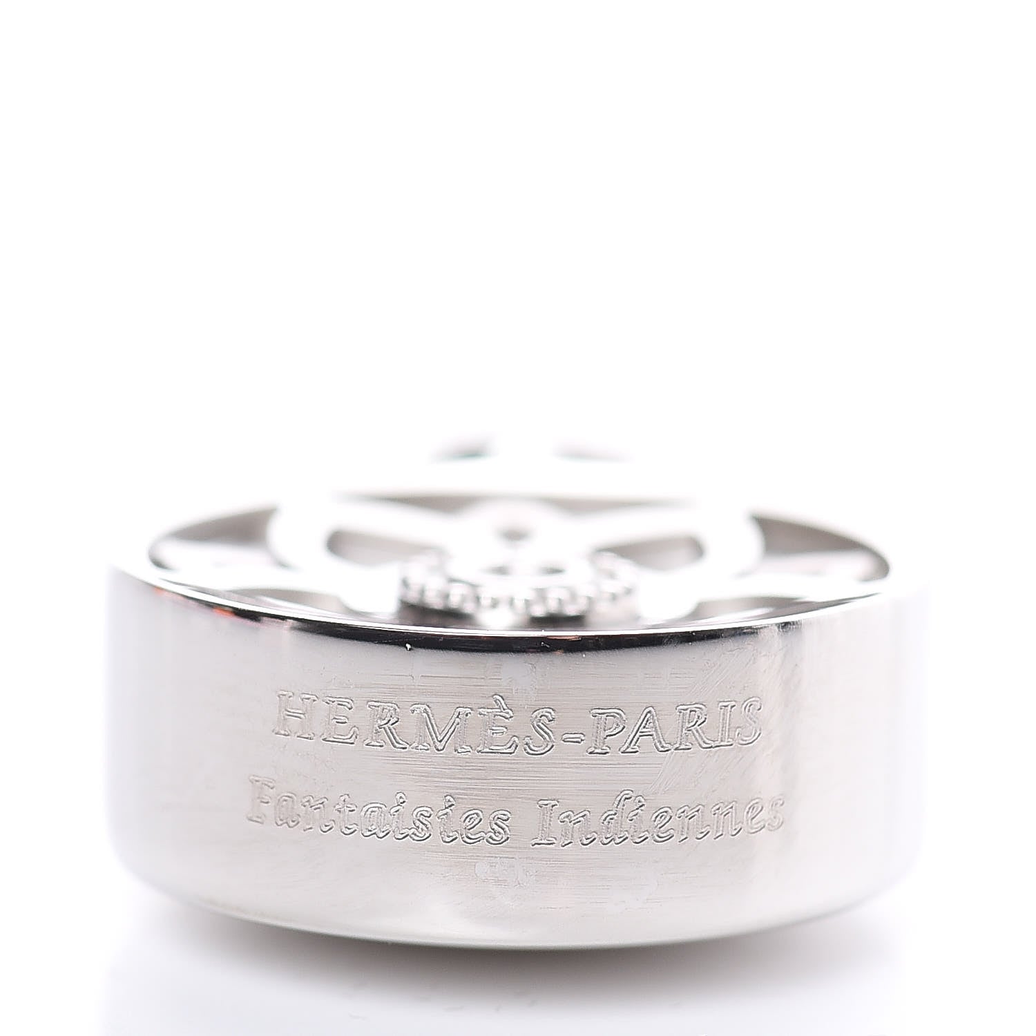 Hermes Palladium Lotus Cadena Lock 3 of 4