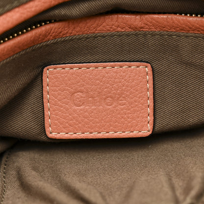 Chloe Calfskin Large Marcie Satchel Coral 6 of 14