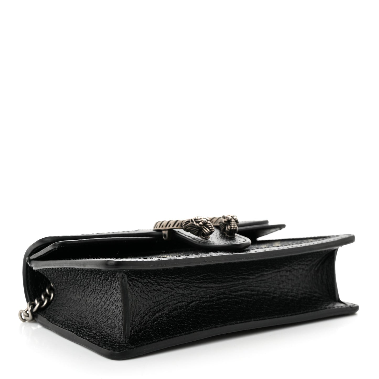 Jacquard Black Denim GG Monogram Super Mini Dionysus Shoulder Bag Black Ivory
